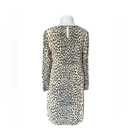 JCrew Leopard Print Long Sleeve Dress size 4. - Picture 2 of 10